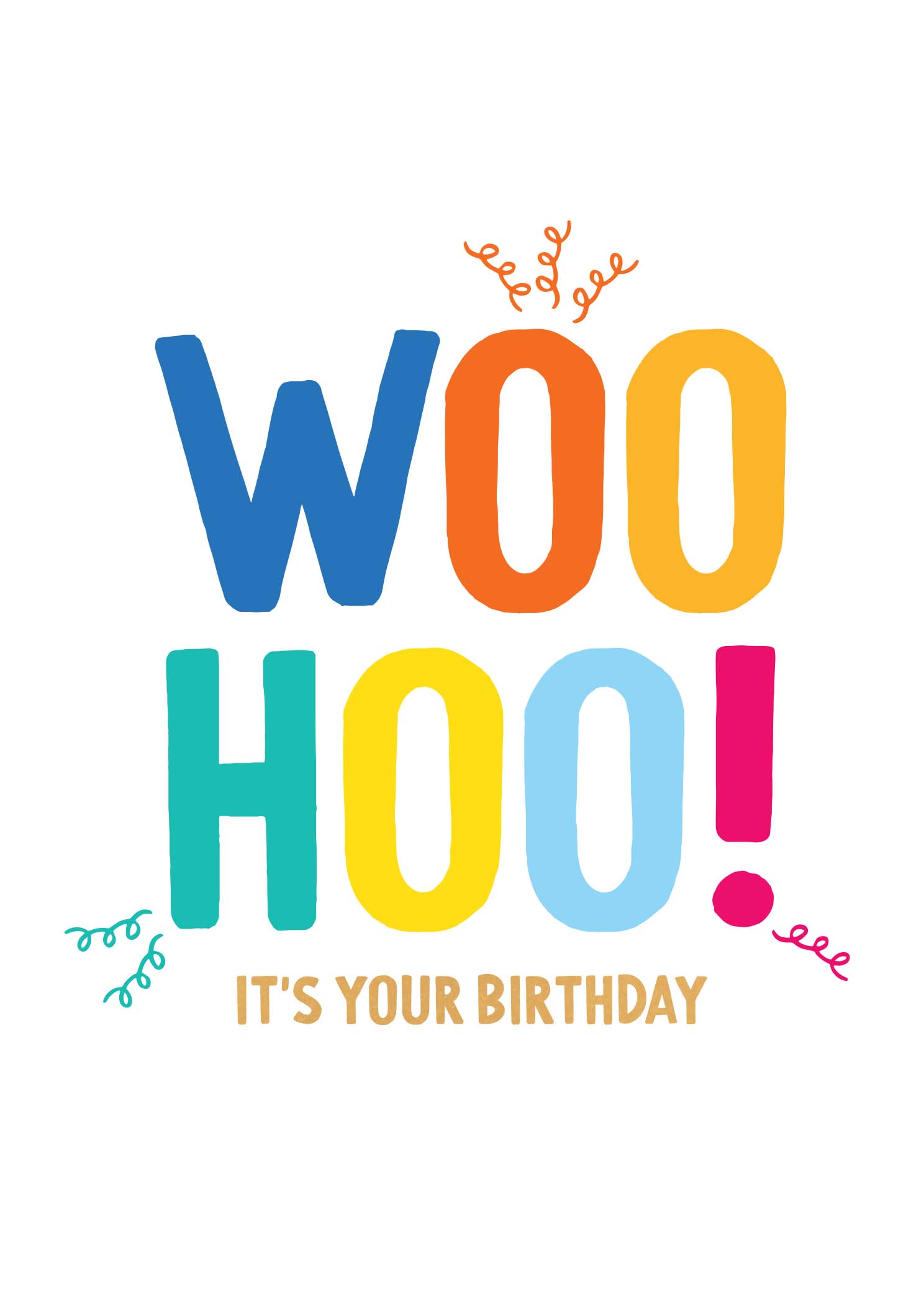 Birthday Card - WOO HOO